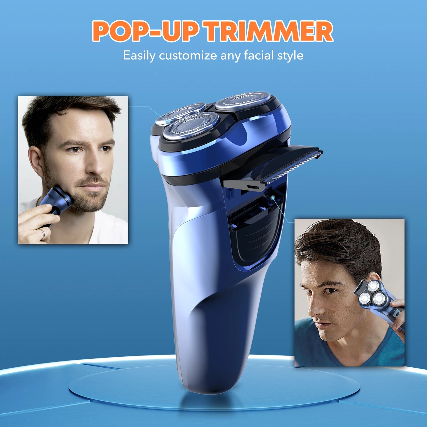 Sejoy Electric Razor for Men Rechargeable Electric Shavers Rotary Portable Travel Razor .