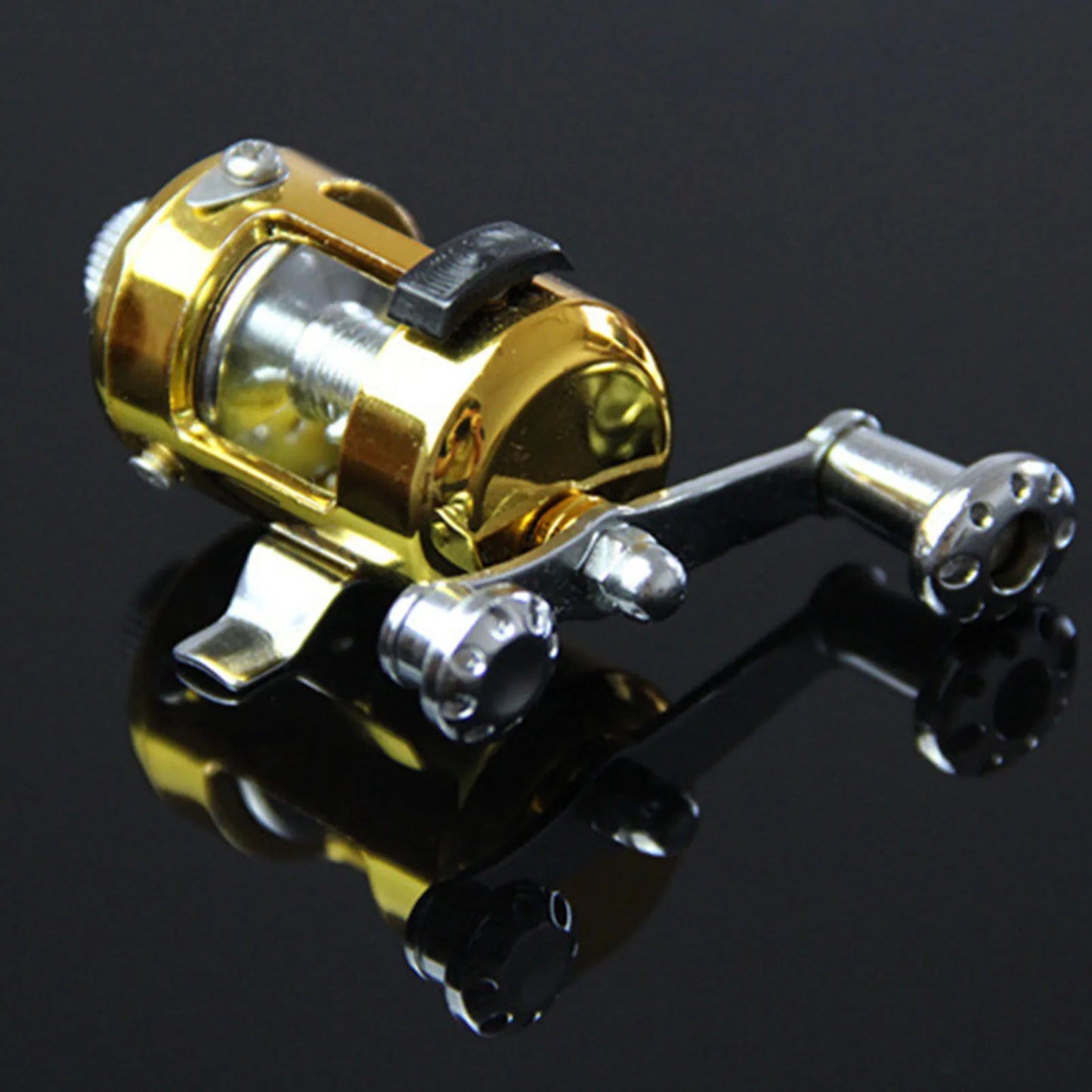 Mini Fishing Rods Pocket Telescopic Aluminium Alloy Lure Rod Pole Expand 1m for Fishing Enthusiast Collectors