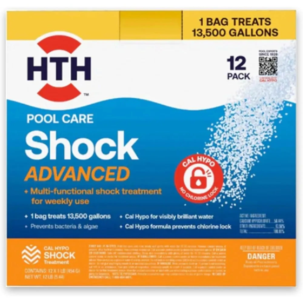 52037R Pool Care Shock Advanced, Swimming Pool Chemical - Cal Hypo Formula, Prevents Algae, - Free Delivery
