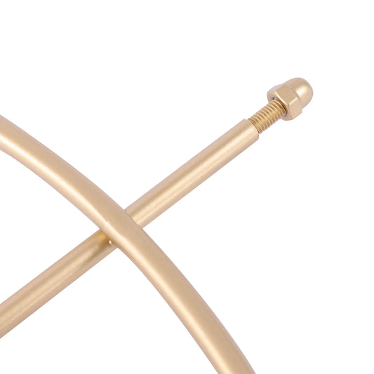 Modern Silent Wall Clock Gold Metal Hands, Battery Powered, No Numbers Dial, Elegant and Stylish