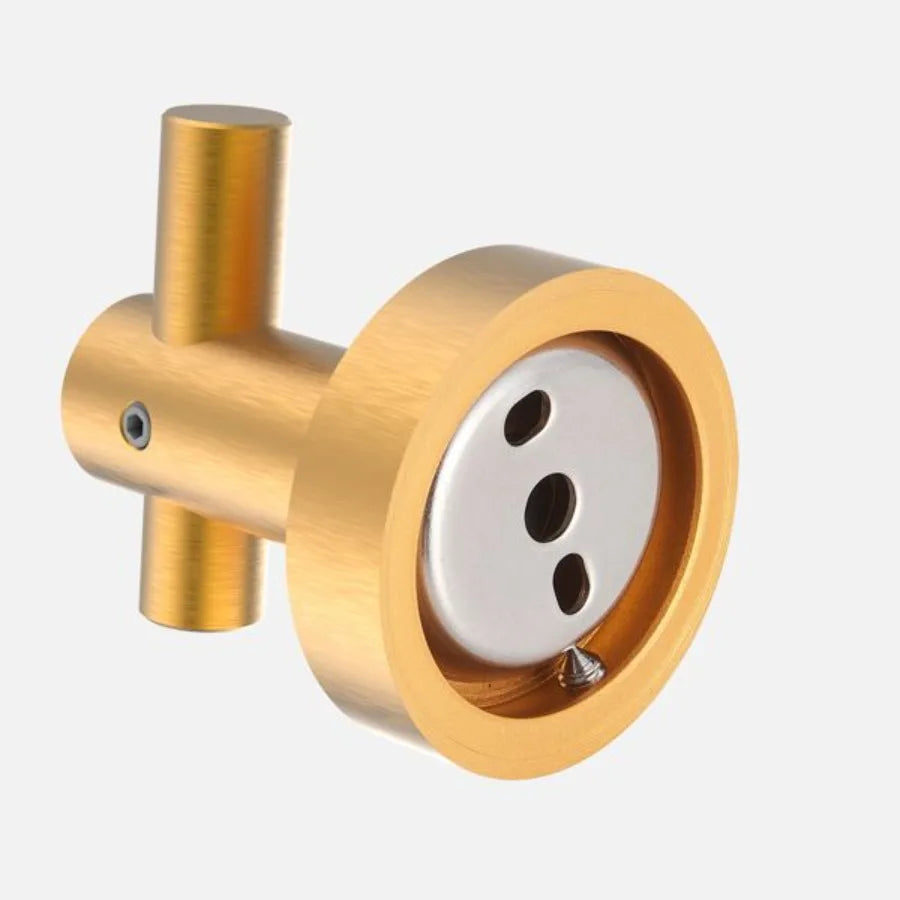 Round Base Wall Hanging Hook with Screws Brushed Gold Hook; 2 Pack; for Entry Shoe Cabinet; Wardrobe Bathroom Bedroom Furniture