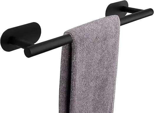 Self Adhesive Bathroom Towel Bar, Stick Towel Rack for Bathroom, Rustproof Stainless Steel Bath Towel Holder No Damage, Easy to
