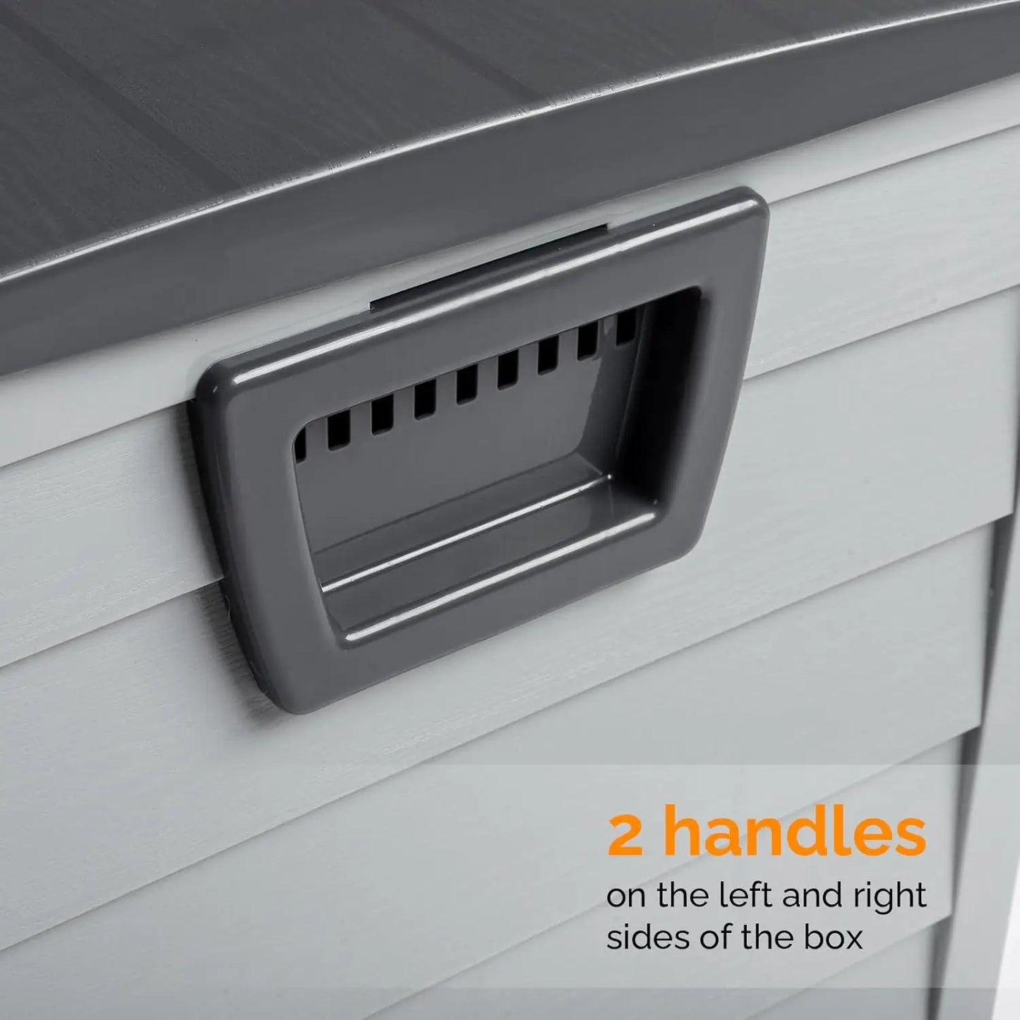 75 Gallon Outdoor Storage Box, Lockable Plastic Storage Containers with Lid, Patio Deck Box Furniture for Garden, Pool, Balcony,