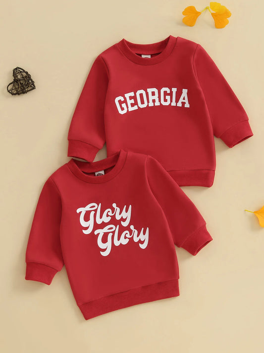 Infant Toddler Unisex Hoodie Sweater with Cute Animal Print Cozy Crew Neck Pullover for Fall Winter Outfit