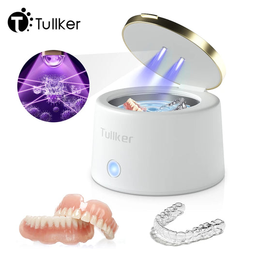 Ultrasonic Retainer Cleaner for Denture Jewelry Braces Cleaning with UV Light