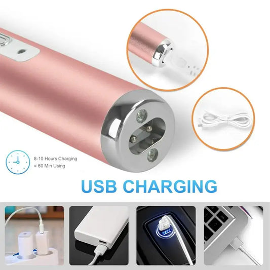 Women Electric Shaver Rechargeable Waterproof Razor Painless Epilator Body Hair Remover Nose Hair Beard Bikini Trimmer Eyebrow F