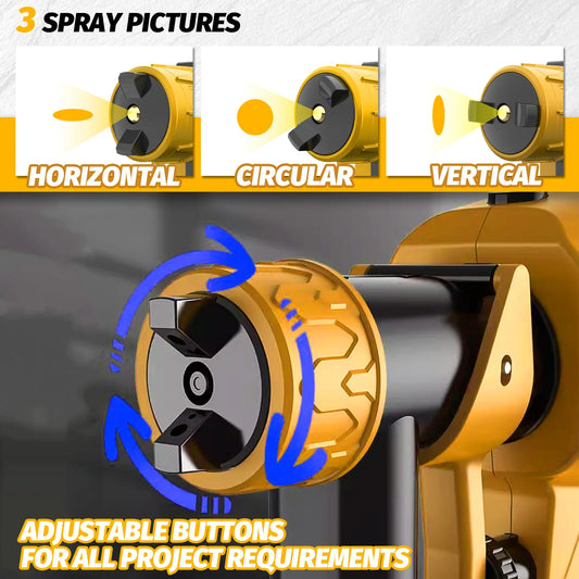 Cordless Paint Sprayer for Dewalt 20V MAX Battery Airless Electric HVLP Spray Paint Gun Tools (No Battery)