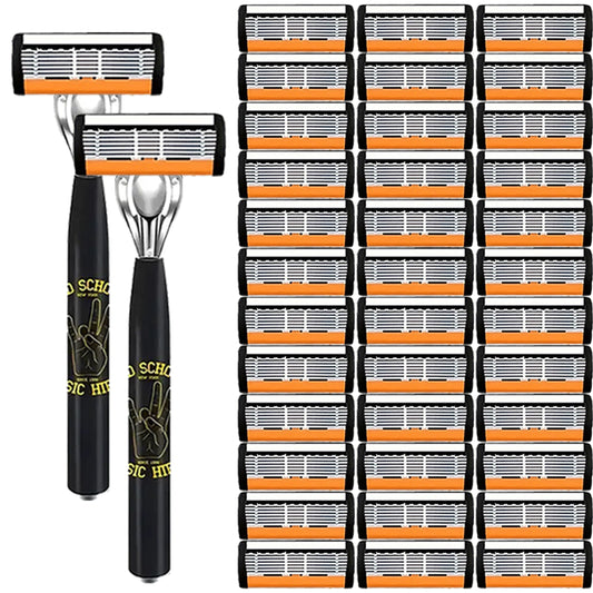 Men's special razor, anti-slip handle, high-quality stainless steel blade, economical and practical, a must-have for men