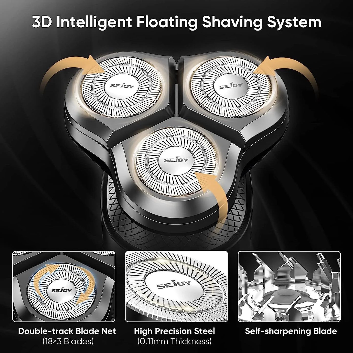 5 In 1 Multifunction Men's Electric Shaver, Powerful Beard Nose Hair Trimmer, Shaving Machine Electric Razor Waterproof