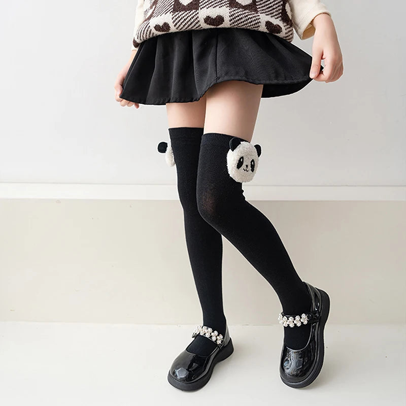 Cute Baby Girls Knee High Socks with Adorable Cartoon Characters for Infant Toddler Clothing Accessories and Gifts