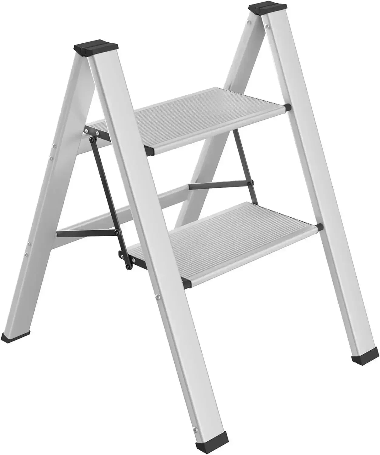 Stepladder, Folding step stool ,lightweight, portable, wide Anti-slip pedal comes in Black or grey