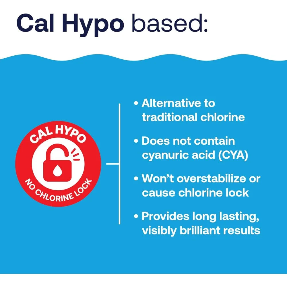 52037R Pool Care Shock Advanced, Swimming Pool Chemical - Cal Hypo Formula, Prevents Algae, - Free Delivery