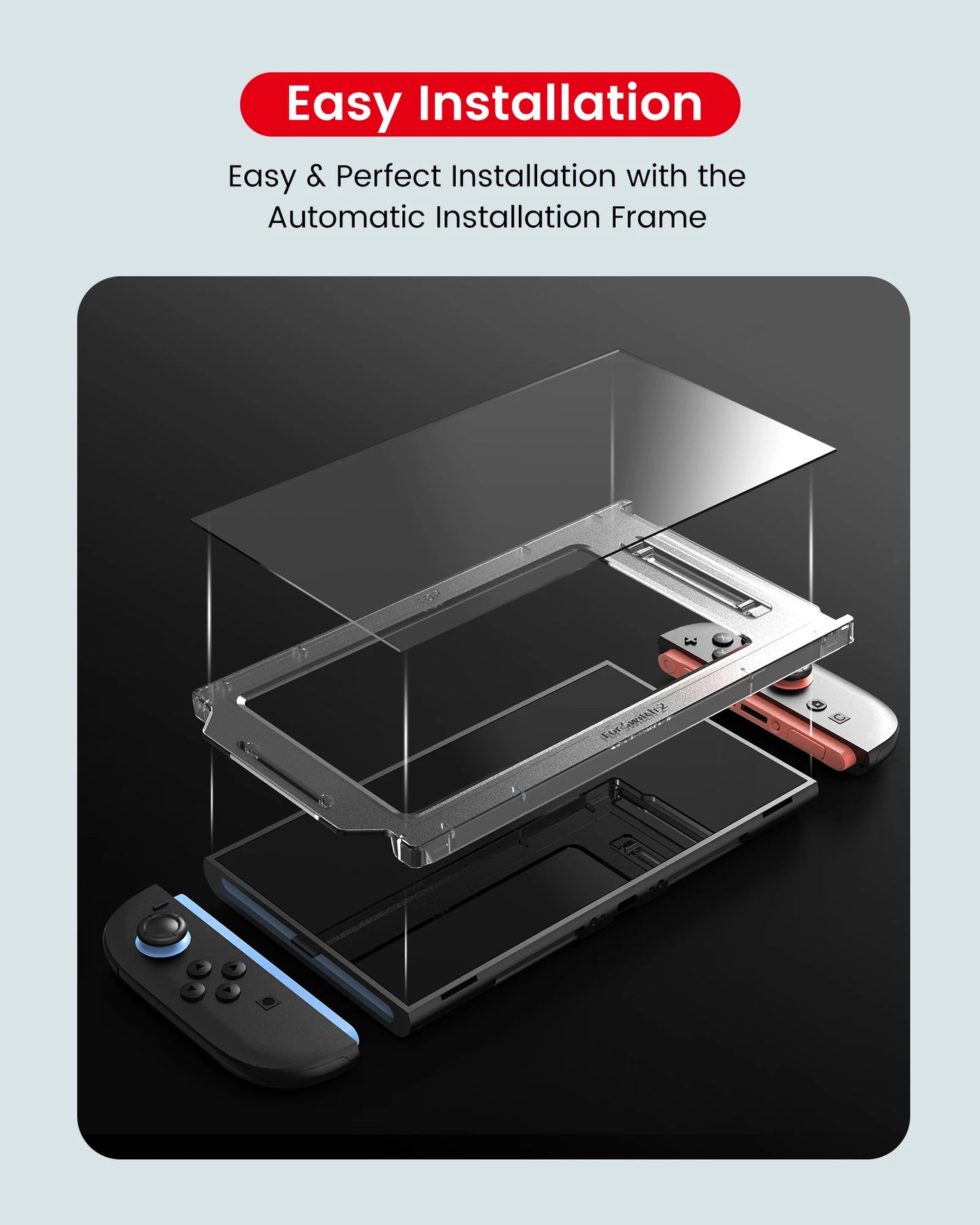Screen Protector Tempered Glass for Switch Nintendo 2 Model 2025 Ultra Clear 9H Hardness Protective Anti Fingerprint For NS2
