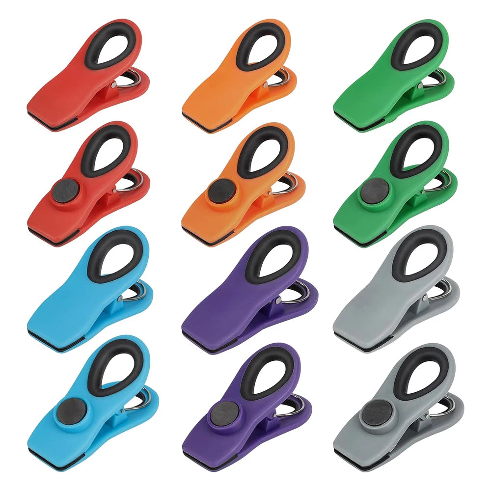 12Pcs Magnetic Clip , Bag Sealing Clip