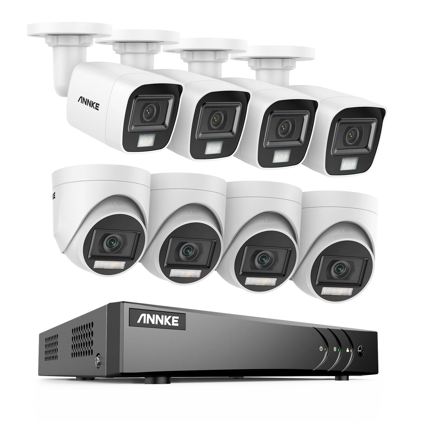 ANNKE H.265+ 8CH 5MP DVR Security Surveillance Kits 8pcs 5MP PIR Outdoor Cameras IP67 Weatherproof DVR SECUR Camera System Alarm