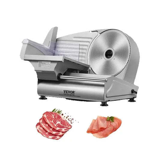 Deli Food Slicer, Stainless Steel Blade and Blade Guard Adjustable Thickness for Home Use