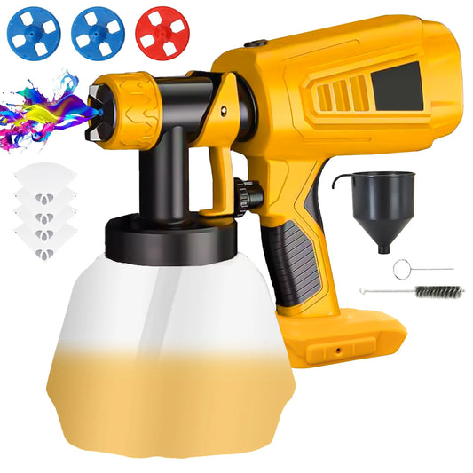 Cordless Paint Sprayer for Dewalt 20V MAX Battery Airless Electric HVLP Spray Paint Gun Tools (No Battery)