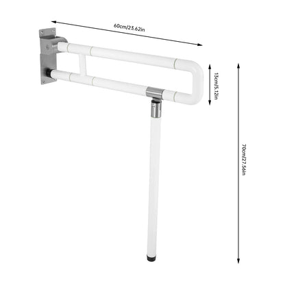 Toilet Handle Disabled Toilet Grab Bar Wall Grab Bar Bathroom Stand Assist Toilet Holder Handle Foldable Maximum