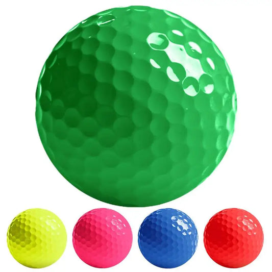 Neon Color Golf Balls Golf Extreme Distance Double-layer Ball Professional Practice Golf Balls for Indoor or Outdoor Backyard