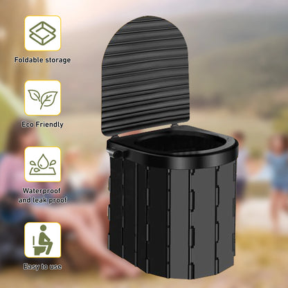 Camping Toilet with 1.5m Pop up Privacy Tent Large Portable Toilet Potty for Adults Outdoor Camping Shower Tents Changing Room