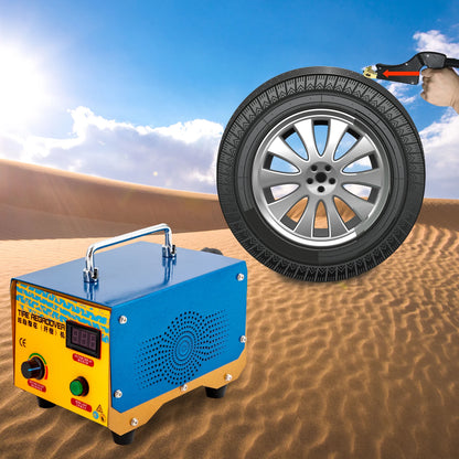 1000W Tire Grooving Machine with 20 Blades Blue 110V 60hz Tire Groover for Deepening Tread Patterns Yellow and Blue