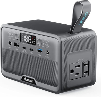 Portable Power Station 28,000mAh LiFePO4 Battery 100W Solar Generator with AC Outlets & Fast Charging for Home Camping