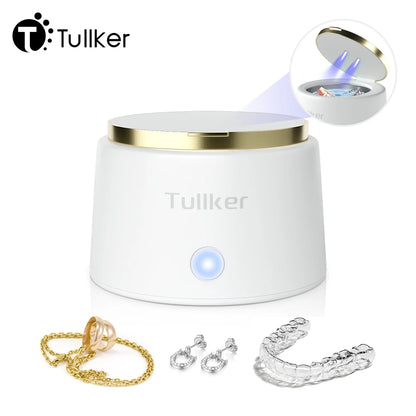 Ultrasonic Retainer Cleaner for Denture Jewelry Braces Cleaning with UV Light