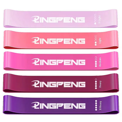 5pcs Fitness Resistance Bands Set-Include 5Colors,Exercise Tension Bands,Working Out,Exercise Gym,Yoga Training and Home Fitness