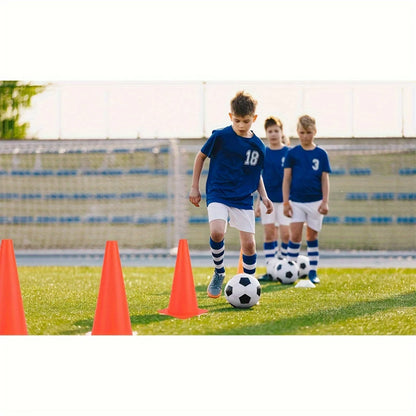 Durable Orange & Green 12Pcs 12 Inch Plastic Traffic Training Cones for Soccer Basketball Football Drills, Safety Parking Cones
