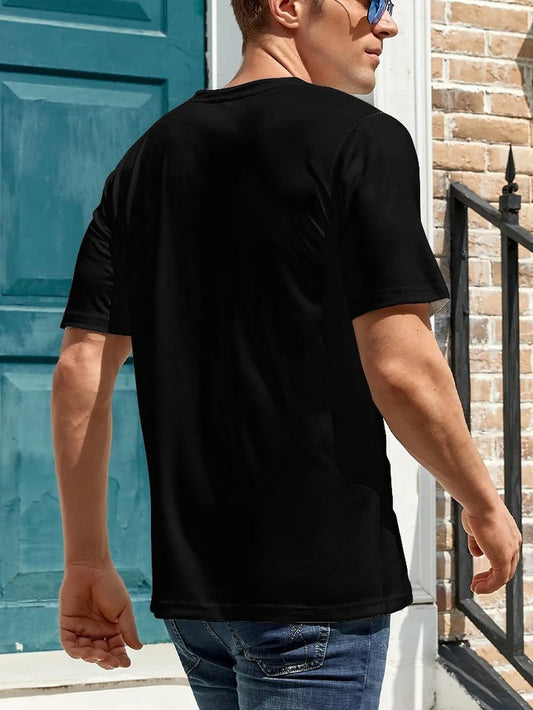 Men's Summer Fitness, I Am Not Fat, Graphic Printed Short Sleeved T-shirt Casual Top, Suitable for Daily Life
