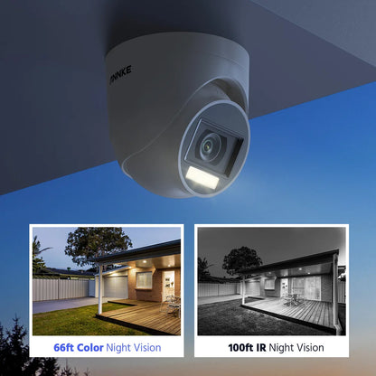 ANNKE H.265+ 8CH 5MP DVR Security Surveillance Kits 8pcs 5MP PIR Outdoor Cameras IP67 Weatherproof DVR SECUR Camera System Alarm