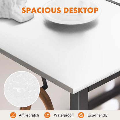 Computer Desk Gaming Table, Compact with Side Bag, Headphone Hooks
