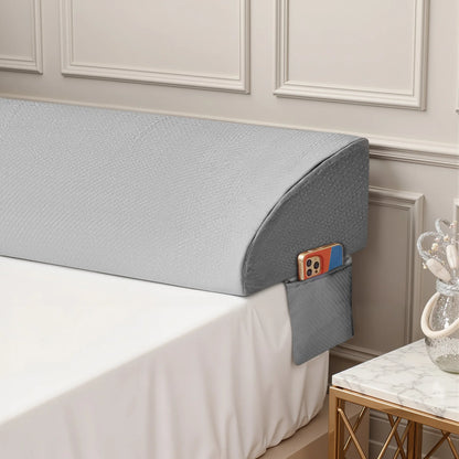 JHK Headboard Wedge Pillow Memory Foam Pillow Ergonomic Neck Pillow Ventilated Cooling Bed Pillow with Removable Washable Cover