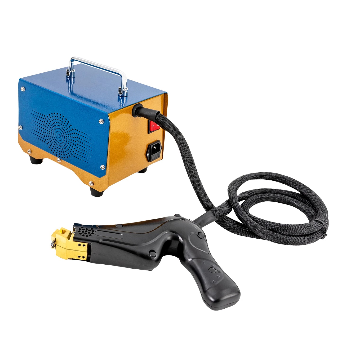 1000W Tire Grooving Machine with 20 Blades Blue 110V 60hz Tire Groover for Deepening Tread Patterns Yellow and Blue