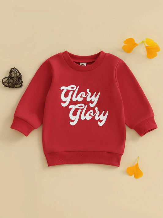Infant Toddler Unisex Hoodie Sweater with Cute Animal Print Cozy Crew Neck Pullover for Fall Winter Outfit