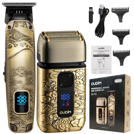 Foil Shavers for Men with Head Shaving, Hair Beard Trimmer, Face Mustache Grooming Kit, Bald Head Shaver.