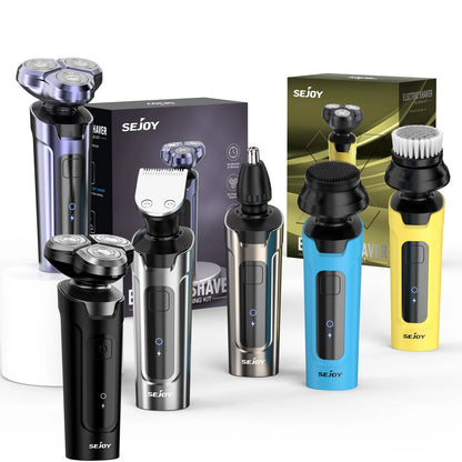 5 In 1 Multifunction Men's Electric Shaver, Powerful Beard Nose Hair Trimmer, Shaving Machine Electric Razor Waterproof