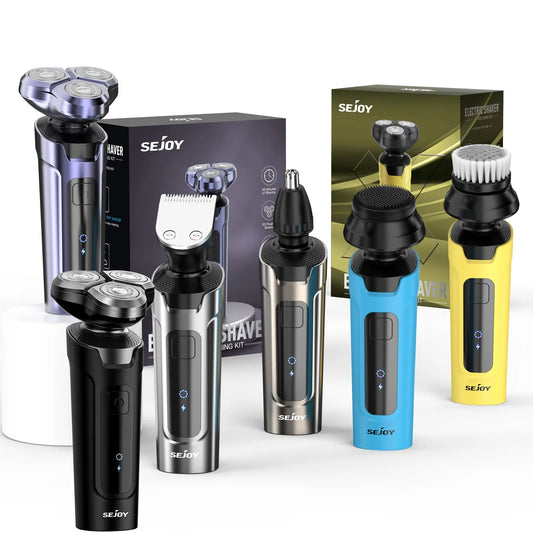 5 In 1 Multifunction Men's Electric Shaver, Powerful Beard Nose Hair Trimmer, Shaving Machine Electric Razor Waterproof