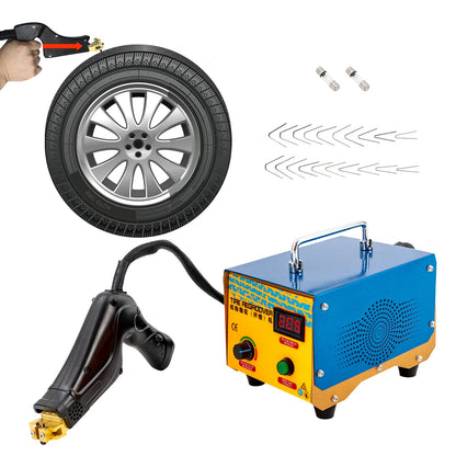 1000W Tire Grooving Machine with 20 Blades Blue 110V 60hz Tire Groover for Deepening Tread Patterns Yellow and Blue