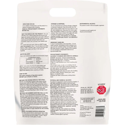 52037R Pool Care Shock Advanced, Swimming Pool Chemical - Cal Hypo Formula, Prevents  Algae, - Free Delivery