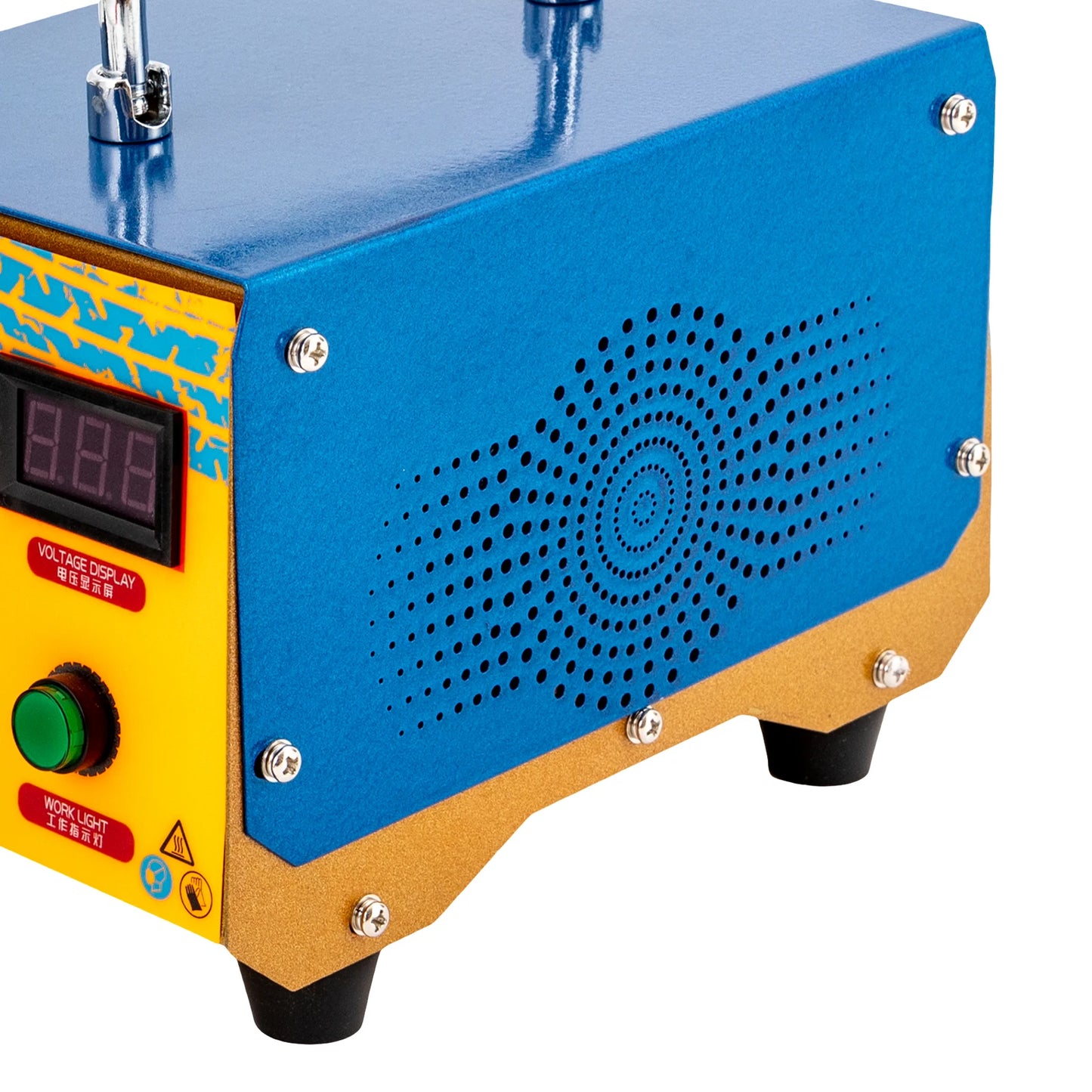 1000W Tire Grooving Machine with 20 Blades Blue 110V 60hz Tire Groover for Deepening Tread Patterns Yellow and Blue