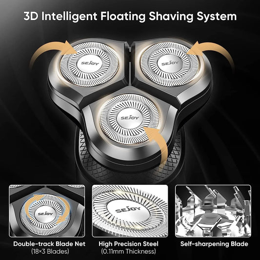 5 In 1 Multifunction Men's Electric Shaver, Powerful Beard Nose Hair Trimmer, Shaving Machine Electric Razor Waterproof