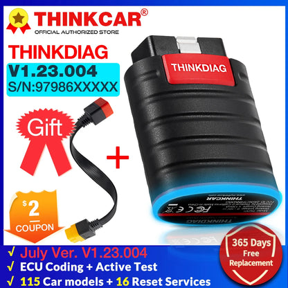 THINKCAR Hot chip Thinkdiag Full System OBD2 Diagnostic Tool old version 16 reset services Ecu coding pk golo easydiag AP200