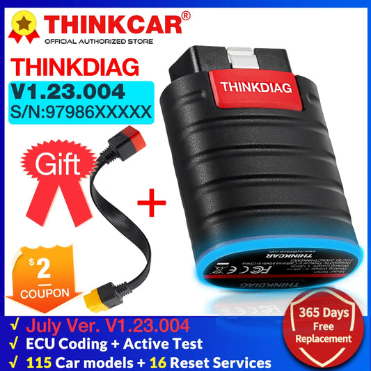 THINKCAR Hot chip Thinkdiag Full System OBD2 Diagnostic Tool old version 16 reset services Ecu coding pk golo easydiag AP200