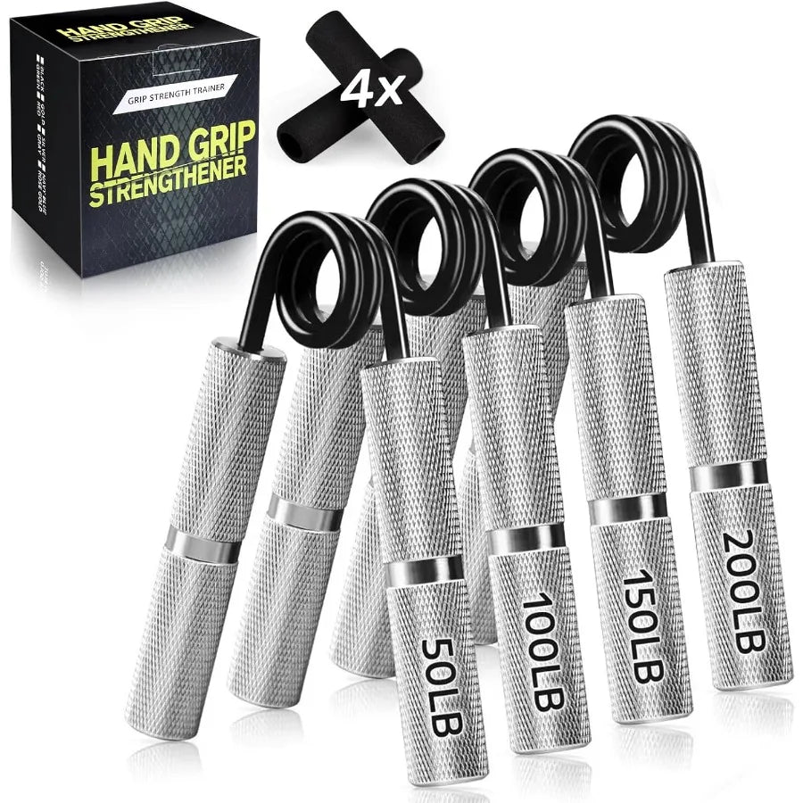 Hand Gripper Strengthener Set 50LB300LB Grip Strength Trainer for Forearm Muscle Building Hand Sensitivity Training and Rehabil