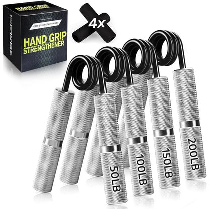 Hand Gripper Strengthener Set 50LB300LB Grip Strength Trainer for Forearm Muscle Building Hand Sensitivity Training and Rehabil