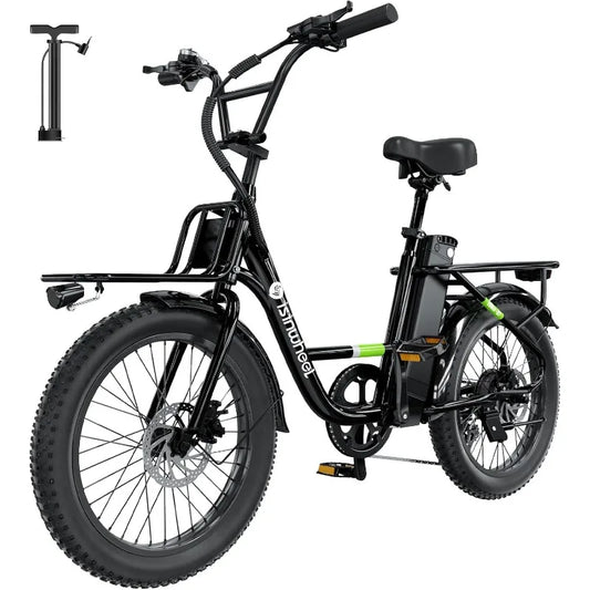 U7 Electric Bike for Adults, 20 mph Cargo Ebike 1000W Peak Adult Electric Bicycles, 55 Miles Range E Bike, 48V 10.4Ah